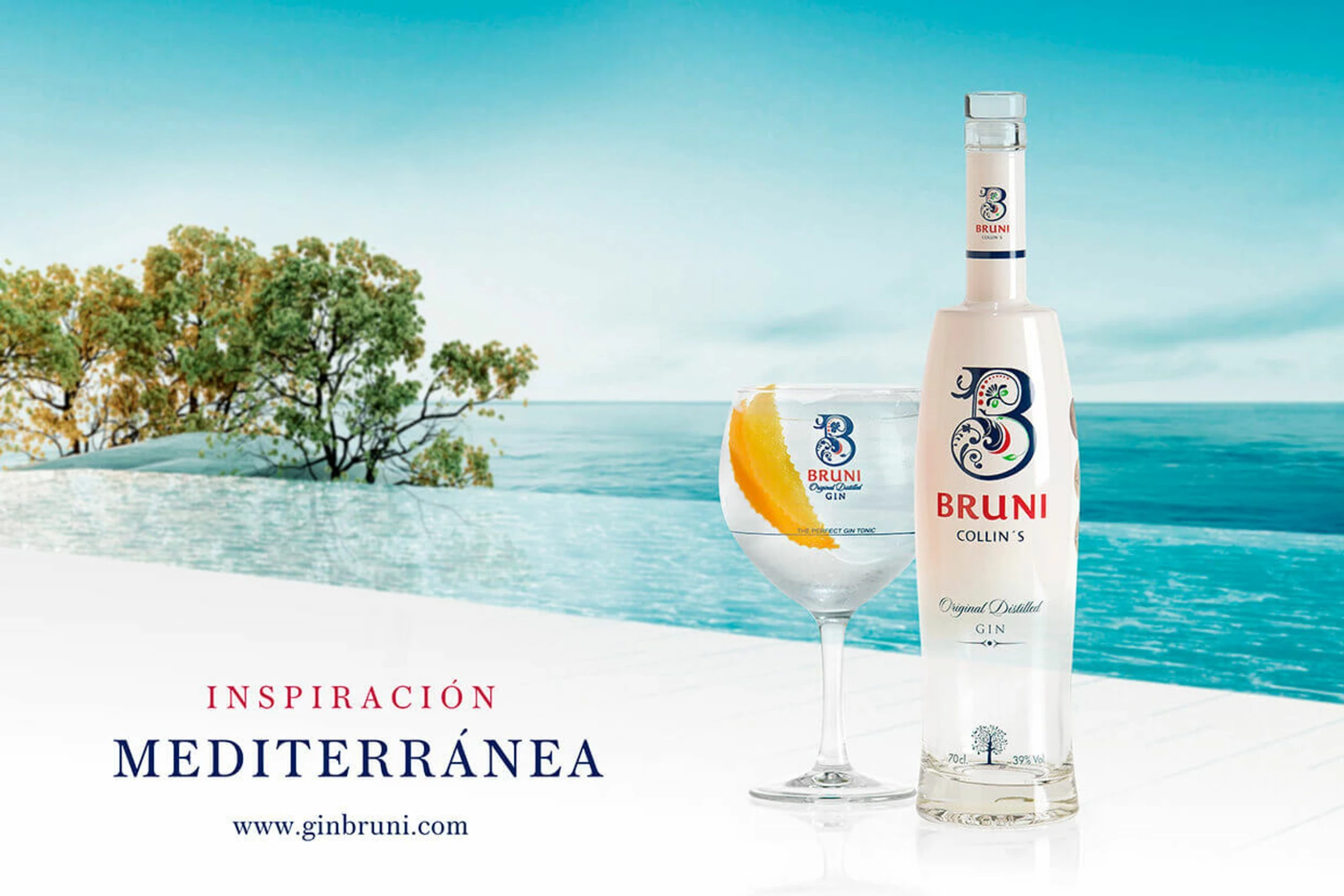 Bruni Gin Bruni Collin's Gin 2 Bruni Gin Bruni Collin's Gin - Billede 2