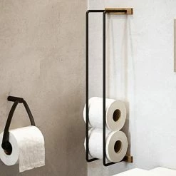 By Wirth Toilet Paper Holder 6 By Wirth Toilet Paper Holder -Louise Smærup shop by wirth toiletpapirholder wirth paper holder natural sort metal laeder 4959014