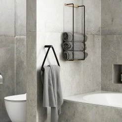 By Wirth Toilet Paper Holder 7 By Wirth Toilet Paper Holder -Louise Smærup shop by wirth toiletpapirholder wirth paper holder natural sort metal laeder 6926247