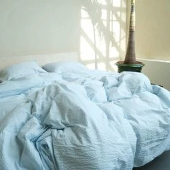Crisp Sheets Purity Bedding -Louise Smærup shop crisp sheets sengesaet purity sengetoej sky blue 691390
