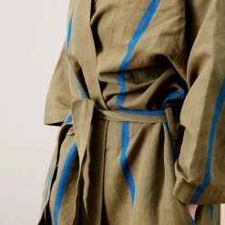 Ferm LIVING Field Robe -Louise Smærup shop ferm living badekaabe field robe olive bright blue 5412210 scaled