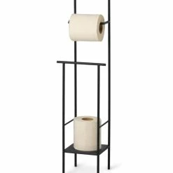 Ferm LIVING Dora Toilet Paper Stand -Louise Smærup shop haandklaedeholder dora towel stand 5fe34288d6421 black 6782647 scaled