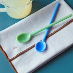 Hay Glass Spoons -Louise Smærup shop hay skeer glass spoons flat light pink white 1972283 scaled