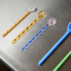 Hay Glass Spoons -Louise Smærup shop hay skeer glass spoons twist turquoise light pink 8406978 scaled