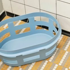 Hay Basket -Louise Smærup shop hay vasketoejskurv laundry basket small soft blue 7574717 scaled