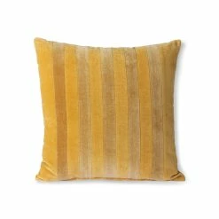 HKliving Striped Velvet Cushion