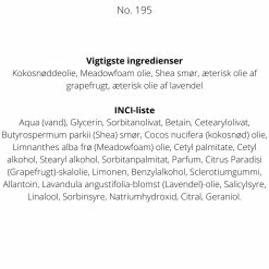 L:A Bruket - Hand Cream, 240 Ml -Louise Smærup shop l a bruket haandcreme l a bruket hand cream 250 ml no 195 grapefruit leaf 4017630.png scaled