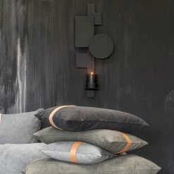 Louise Smærup Canvas -Louise Smærup shop louise smaerup pude canvas green brown 65 x 65 12887 scaled