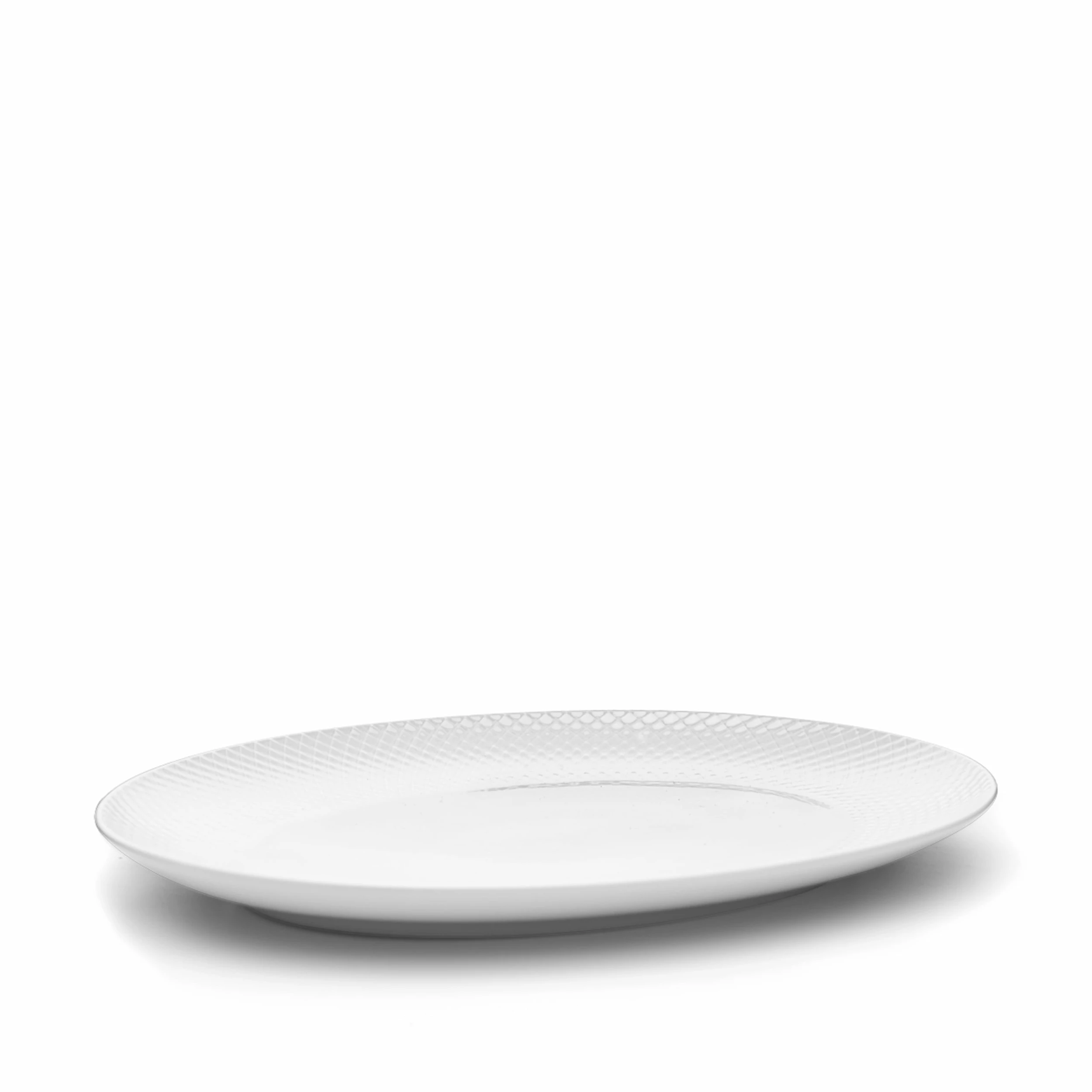 Lyngby Porcelain Rhombe Oval Serving Dish 35x26.5 Cm 2 Lyngby Porcelain Rhombe Oval Serving Dish 35x26.5 Cm - Billede 2