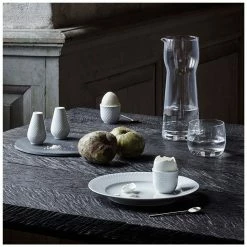 Lyngby Porcelain Rhombe Salt & Pepper Set -Louise Smærup shop lyngby porcelain salt lyngby porcelain rhombe salt pepper set white 8831111 scaled