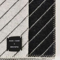 Made By Hand Pinstripe Throw -Louise Smærup shop made by hand taeppe pinstripe throw sort 2651390 scaled