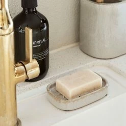 Meraki Soap Dish - Datura 10 Meraki Soap Dish - Datura -Louise Smærup shop meraki saebeskaal soap dish datura shellish grey 3402782 scaled