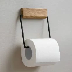 Moebe Toilet Roll Holder -Louise Smærup shop moebe toiletpapirholder toilet roll holder oak black 3211516 scaled