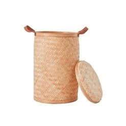 OYOY LIVING Sporta Laundry Bin - Round 5 OYOY LIVING Sporta Laundry Bin - Round -Louise Smærup shop oyoy vasketoejskurv sporta laundry bin round nature 229955